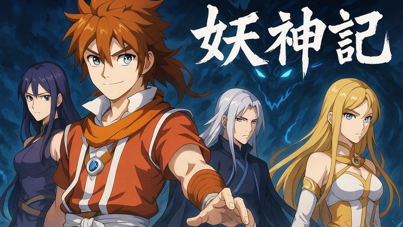 妖神记 漫画 首页主视觉：妖神入墨，漫画成界